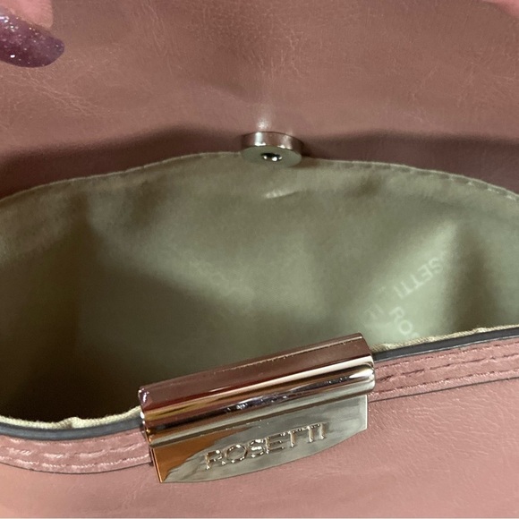 Rosetti~Dark Mauve~Mid-Sized~Soft Faux Leather~Upper Zip Closure~Crossbody Bag - Picture 10 of 15